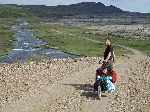onderweg op de Arnarvatnshei&eth;i